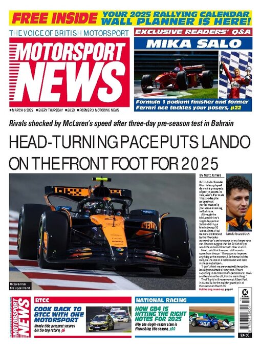 Title details for Motorsport News by Kelsey Publishing Ltd - Available